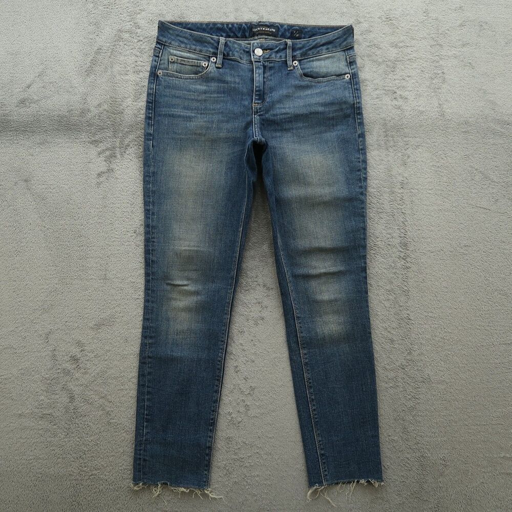 Lucky Brand Jeans Women's Size 4 Low-Rise Lolita Crop Denim Pants 26" Inseam